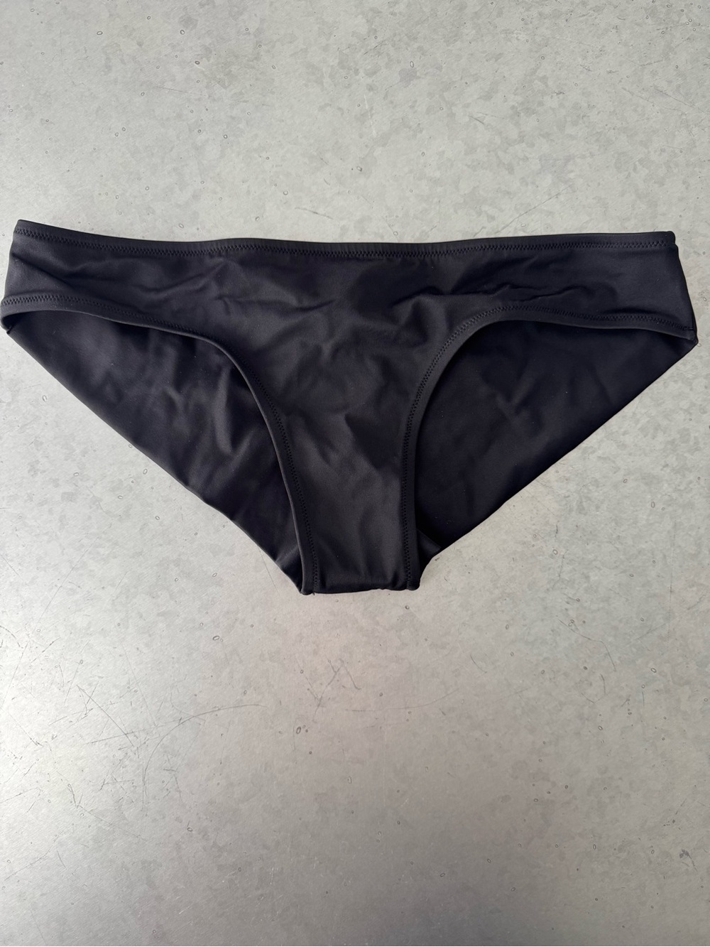 Victoria's Secret Black Bikini Bottom with Pink Logo Tag